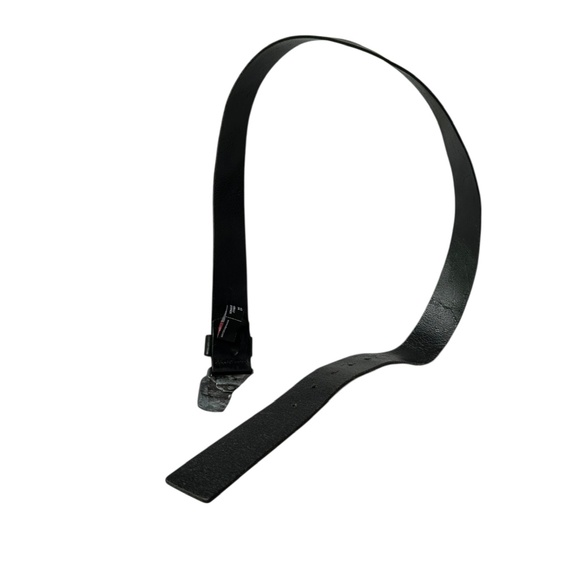 Genuine DIESEL Trapano Black Leather Belt With Silver Buckle For Men 36 - Picture 8 of 11